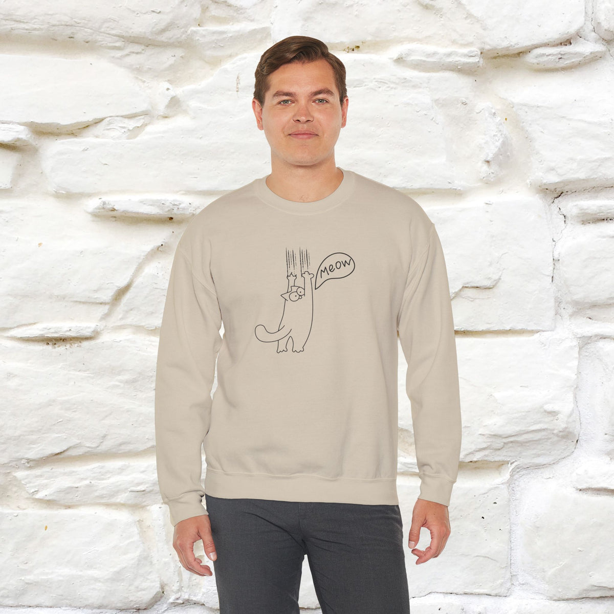 ''Meow.'' |Cat Sweatshirt | Nunu&Miao Studio