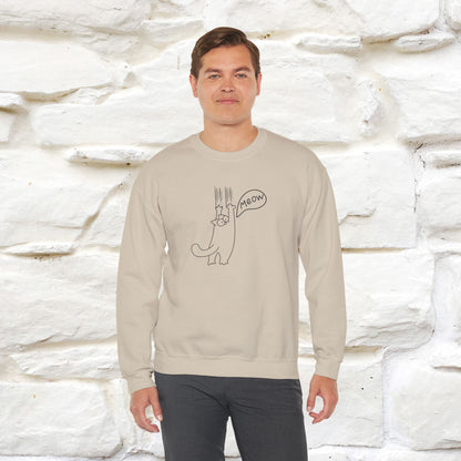 ''Meow.'' |Cat Sweatshirt | Nunu&Miao Studio