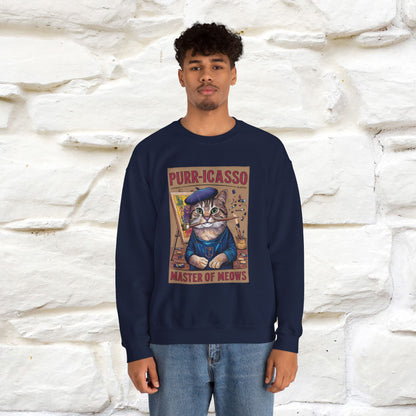 "Purr-icasso.'' |Cat Sweatshirt | Nunu&Miao Studio