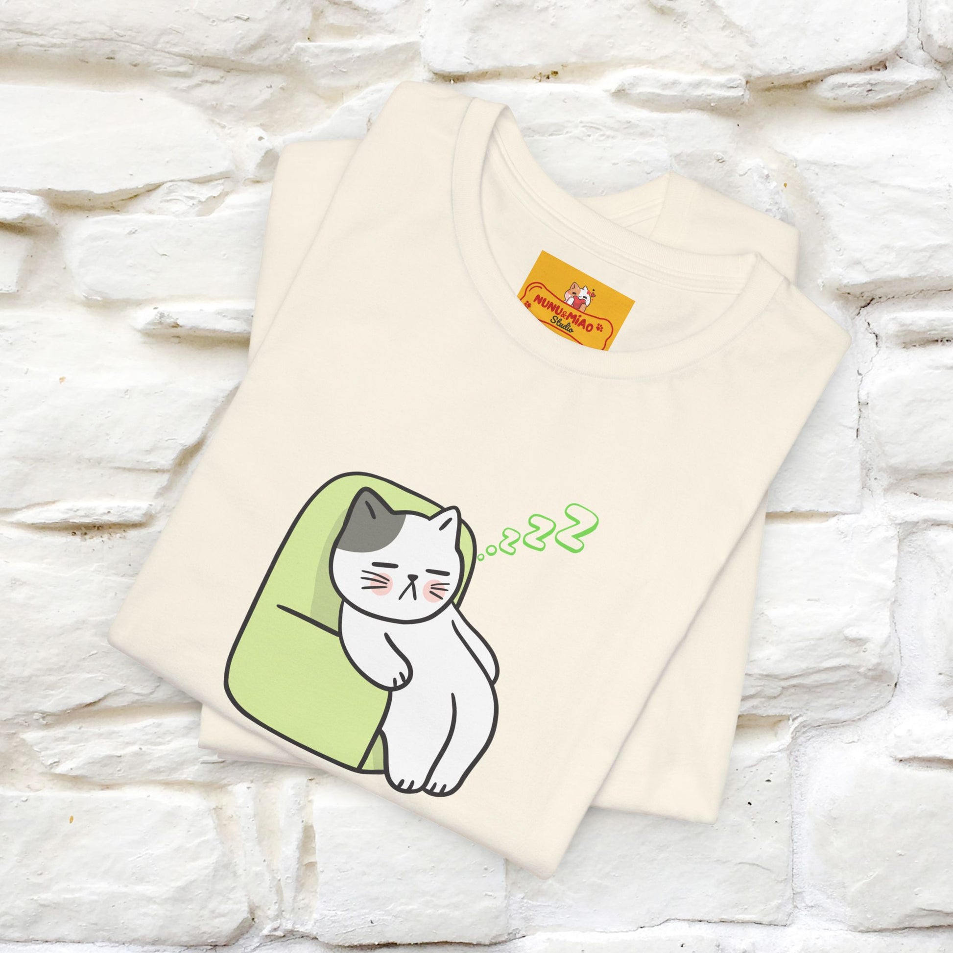 "Keep going… the couch isn’t going to nap on itself." Cat T-Shirt| Front & Back Design | Nunu&Miao Studio - Nunu&Miao Studio