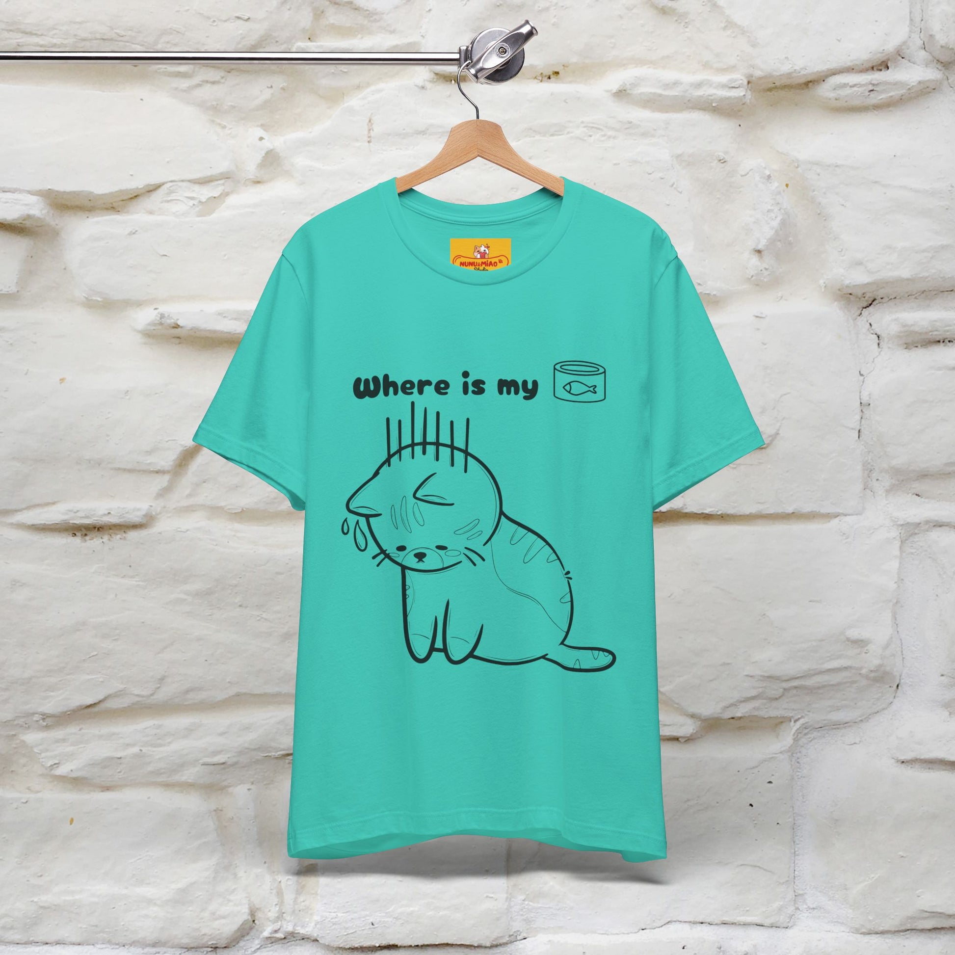 "Where Is My Tuna?" Cat T-Shirt | Nunu&Miao Studio - Nunu&Miao Studio