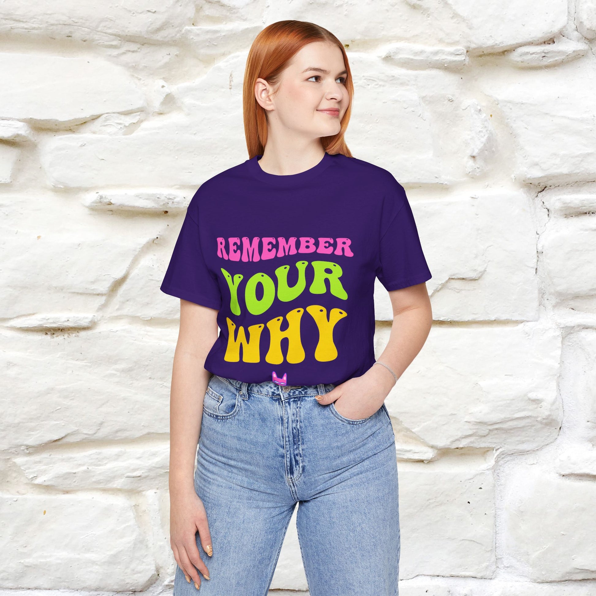 "Remember Your Why" |Cat T-Shirt | Nunu&Miao Studio - Nunu&Miao Studio