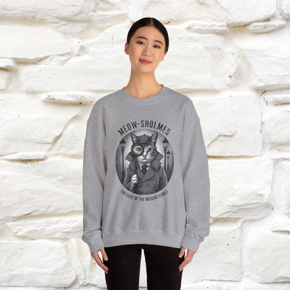 "Meow-sholmes'' |Cat Sweatshirt | Nunu&Miao Studio