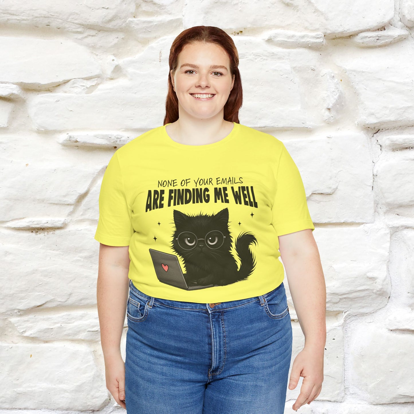 "None of your Emails Are Finding Me Well" Cat T-Shirt | Nunu&Miao Studio - Nunu&Miao Studio