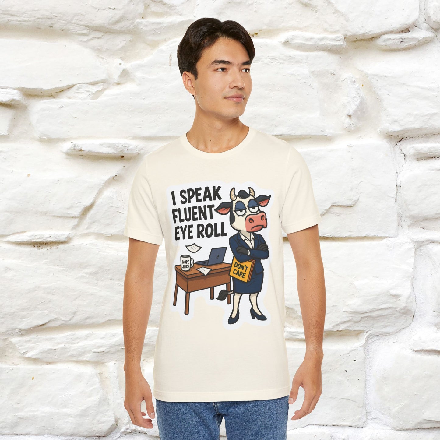 ''I Speak Fluent Eye Roll ''|  Sarcastic Cat T-Shirt | Nunu&Miao Studio