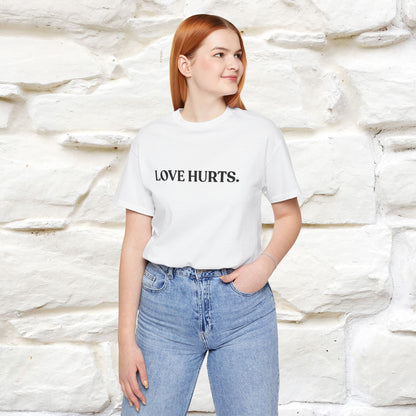“Love Hurts"  Funny Cat T-Shirt | Front & Back Design | Nunu&Miao Studio