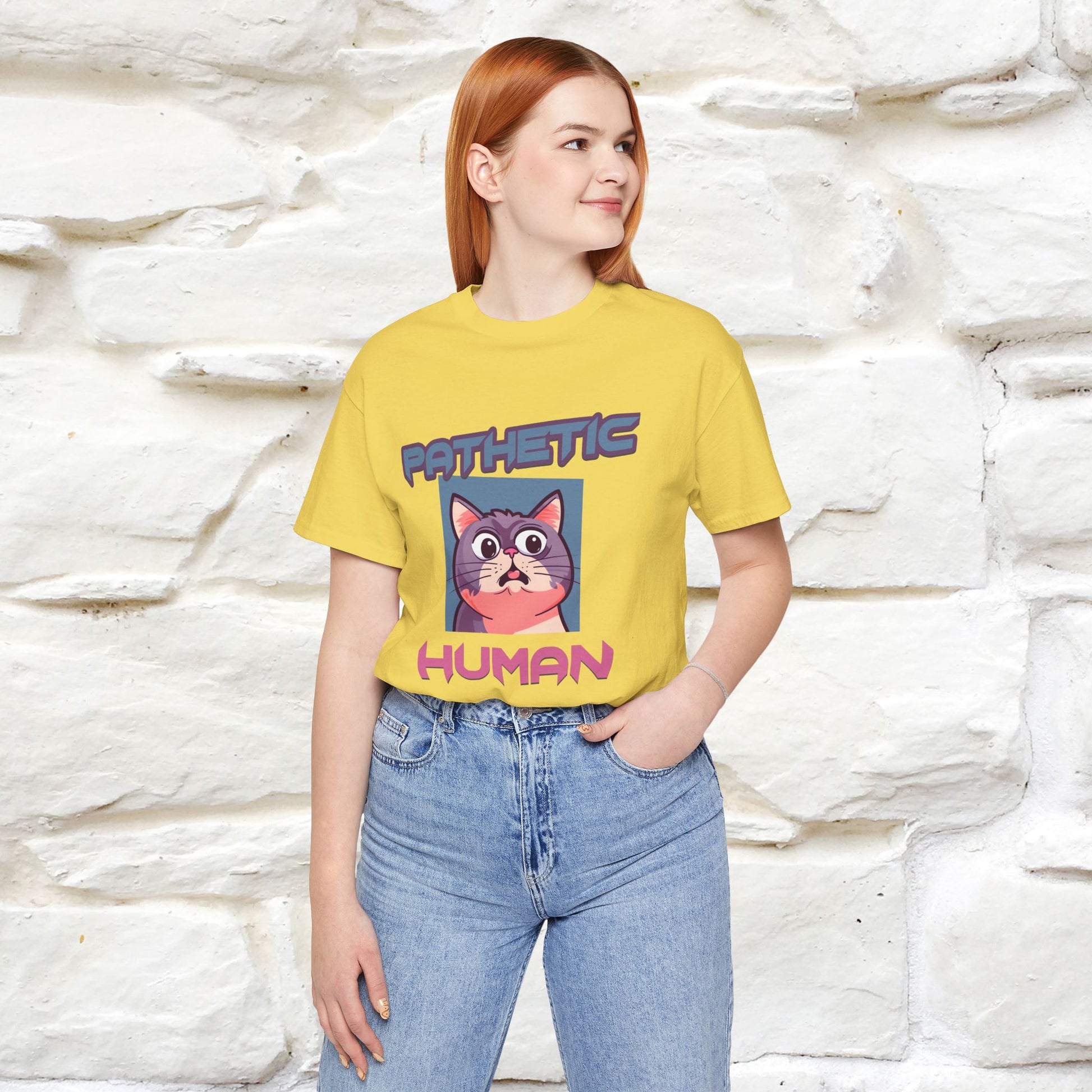 ''Pathetic Human'' | Funny Cat T-Shirt | Nunu&Miao Studio - Nunu&Miao Studio