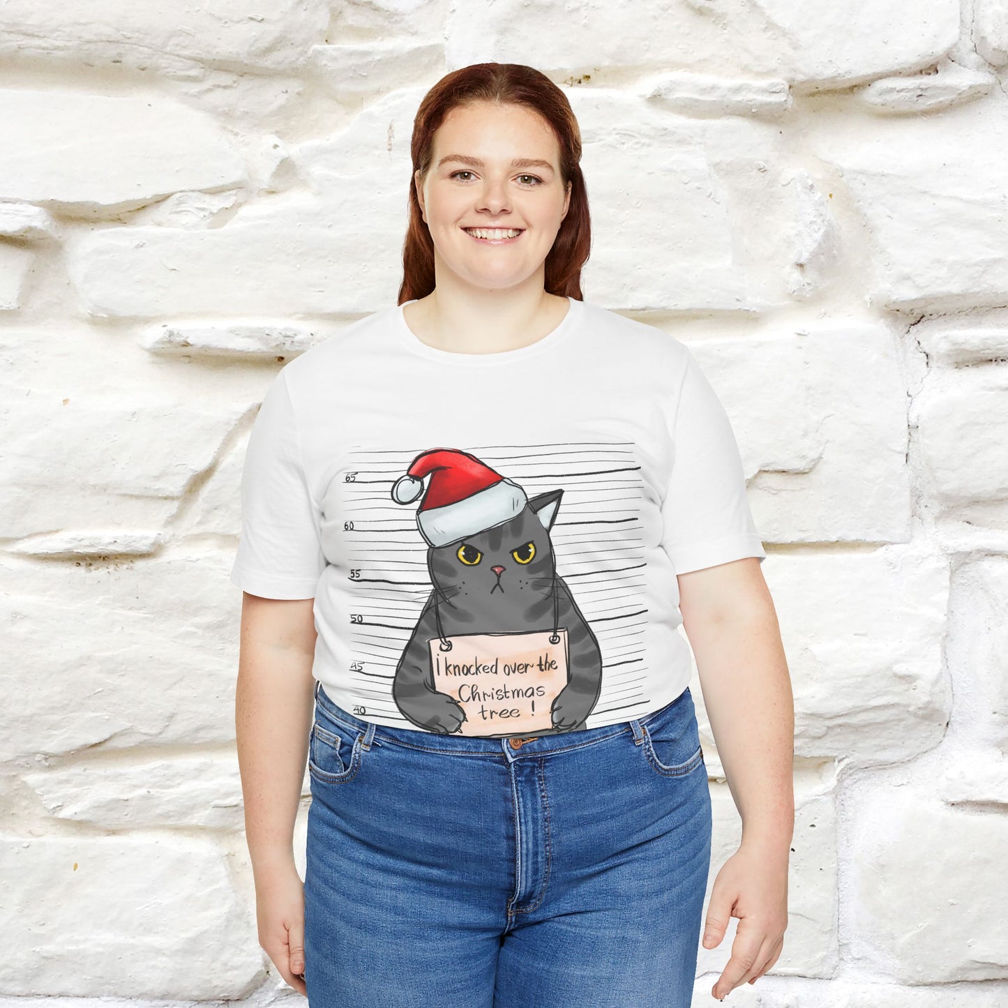 "I Knocked Over The Christmas Tree " |Funny Cat T-Shirt | Nunu&Miao Studio