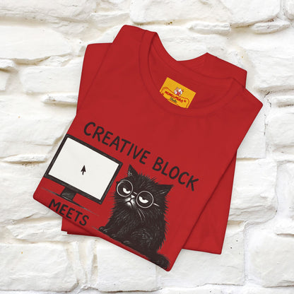 "Creative Block Meets Deadline..." |Cat T-Shirt | Nunu&Miao Studio