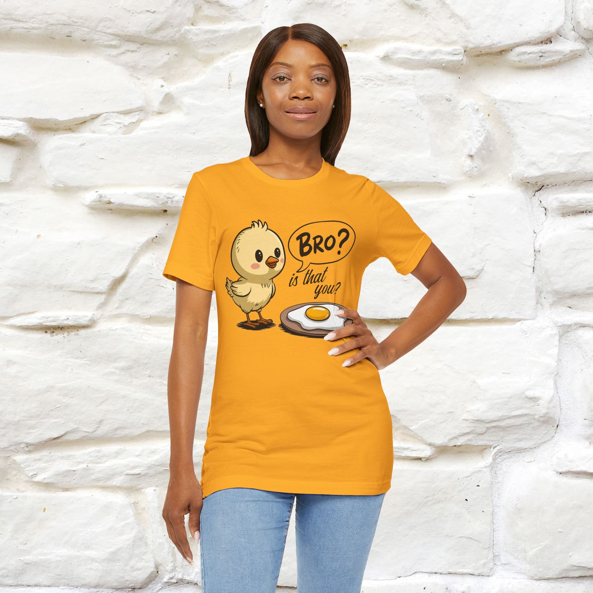 "Bro Is That You?" Funny Chicken T-shirt |Nunu&Miao Studio - Nunu&Miao Studio