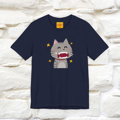 "Smile, Sparkle, Shine" Cat T-Shirt | Front & Back Design | Nunu&Miao Studio - Nunu&Miao Studio