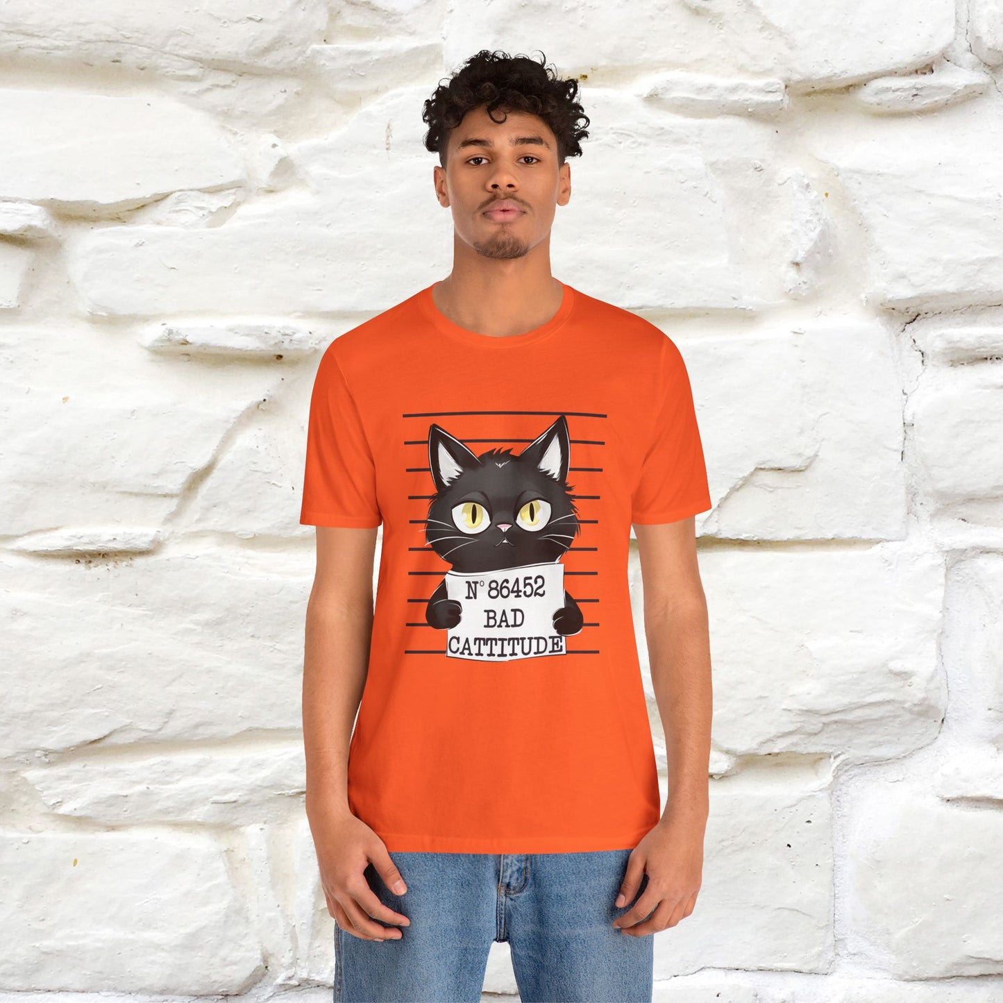 "Bad Cattitude" Cat T-Shirt | Nunu&Miao Studio - Nunu&Miao Studio