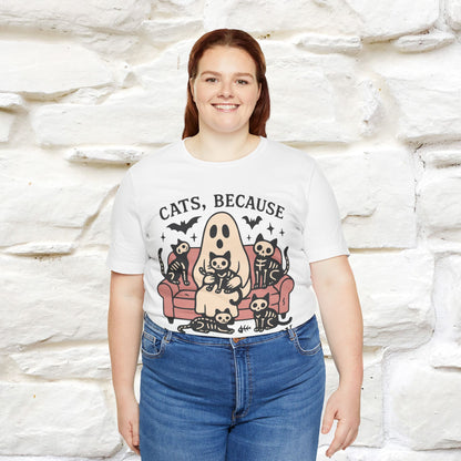 "Cat Because People Are Creepy" Halloween Cat T-shirt |Nunu&Miao Studio - Nunu&Miao Studio