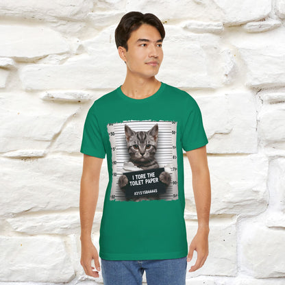 ''I Tore The Toilet Paper'' | Funny Cat T-Shirt | Nunu&Miao Studio - Nunu&Miao Studio