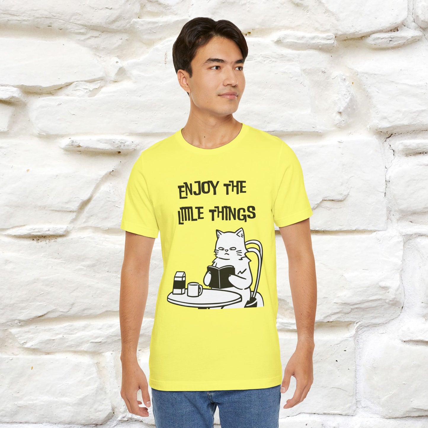 "Enjoy The Little Things." Cat T-Shirt | Nunu&Miao Studio