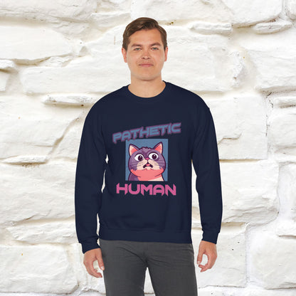 ''Pathetic Human'' |Cat Sweatshirt | Nunu&Miao Studio