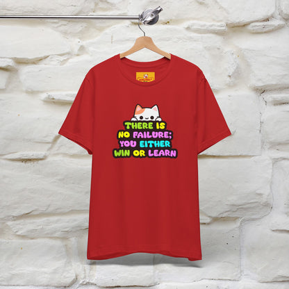"There Is No Failure: You Either Win Or Learn" T-Shirt  | Nunu&Miao Studio - Nunu&Miao Studio