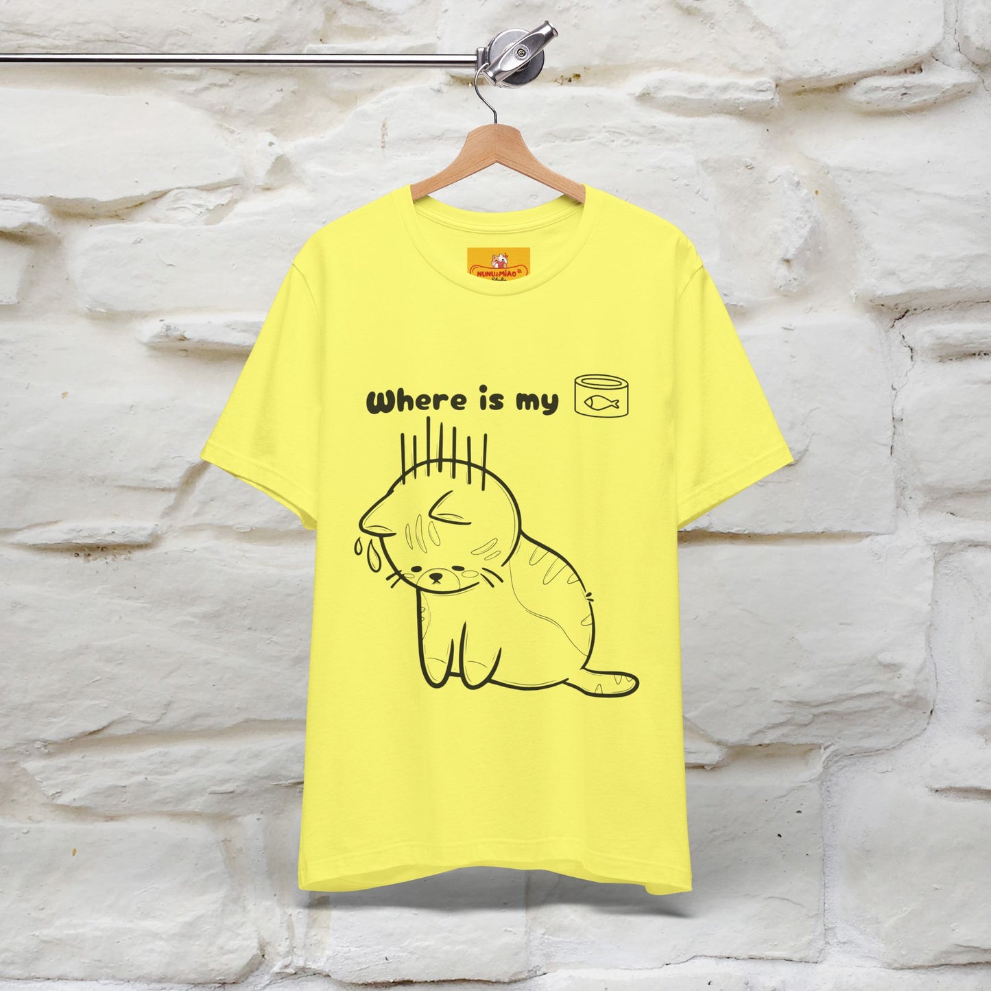 "Where Is My Tuna?" Cat T-Shirt | Nunu&Miao Studio - Nunu&Miao Studio