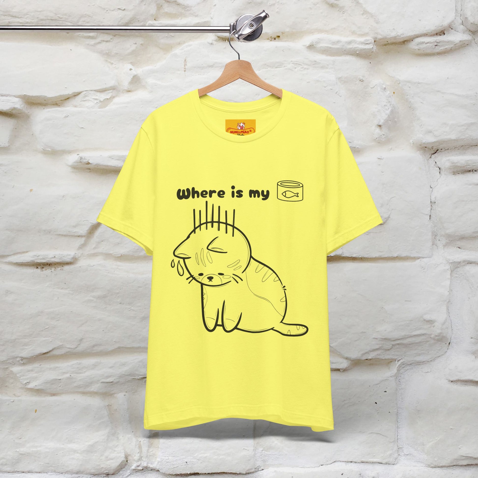 "Where Is My Tuna?" Cat T-Shirt | Nunu&Miao Studio - Nunu&Miao Studio