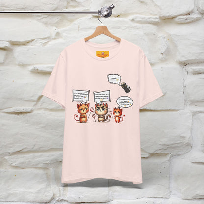 "Humans Are Way Ahead In The Evil Game! 😈😼" Cat  T-shirt |Nunu&Miao Studio - Nunu&Miao Studio