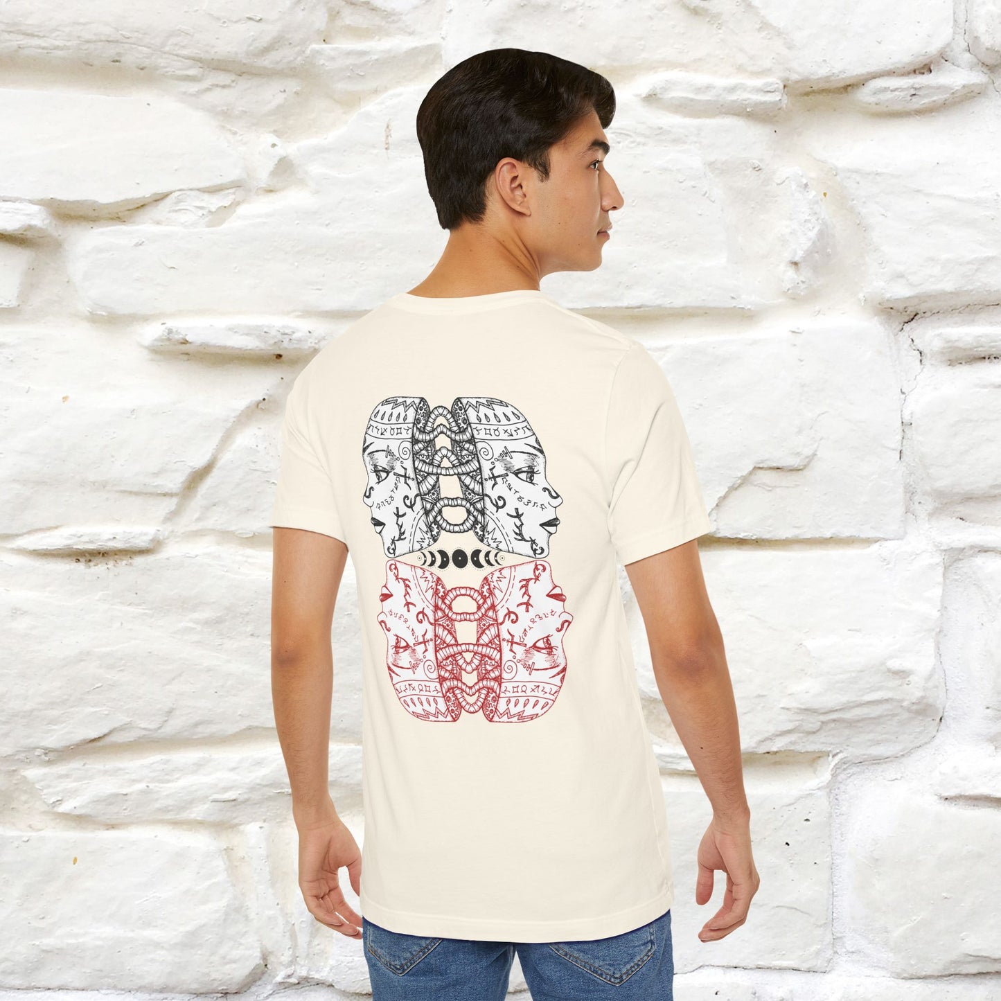 ''Illusion'' Cat T-Shirt Front and Back Design | Nunu&Miao Studio - Nunu&Miao Studio