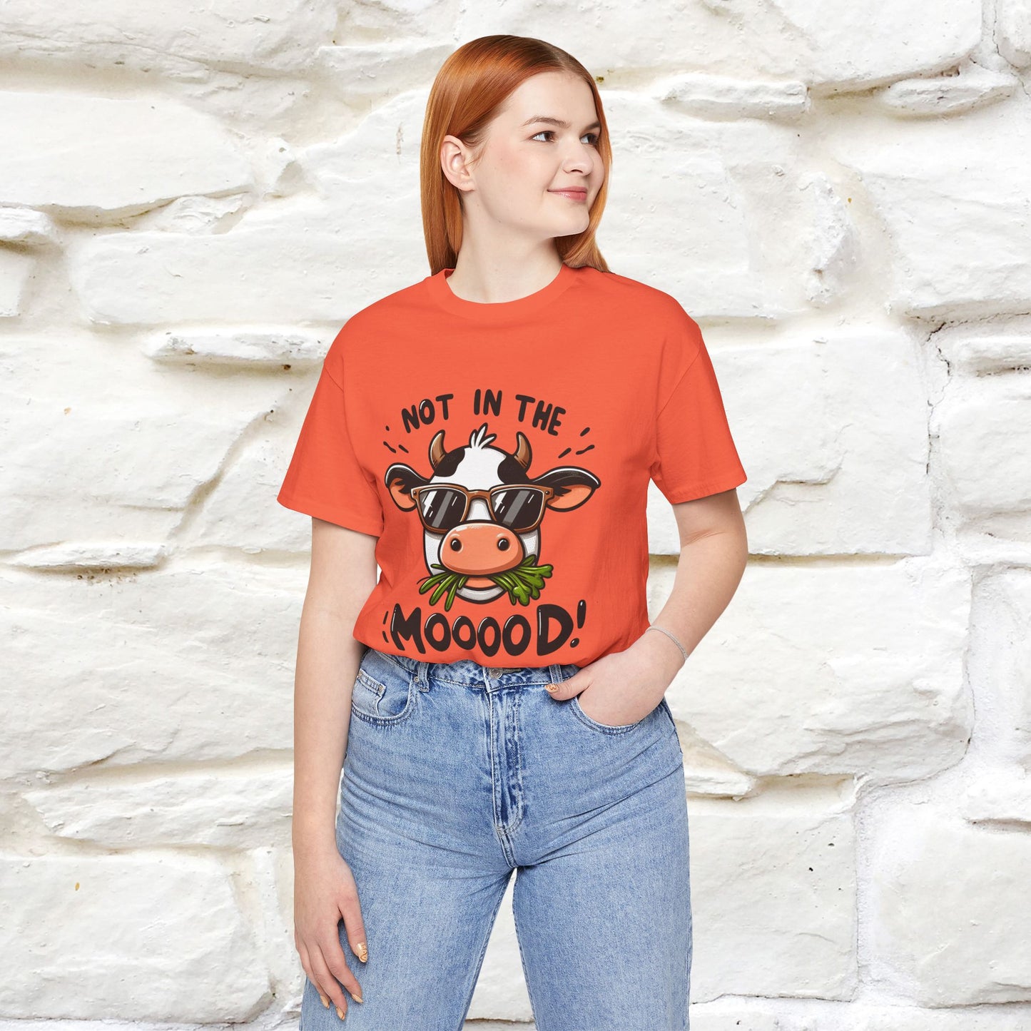 Not In The Moood – Funny Cow Pun T-Shirt | Nunu & Miao Studio - Nunu&Miao Studio