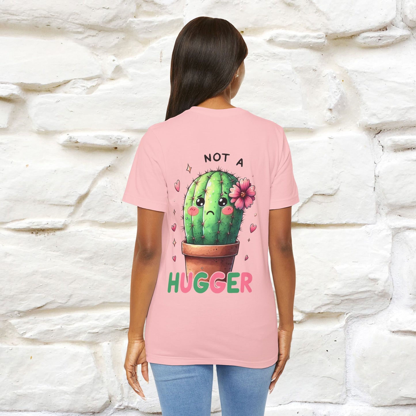 "Not A Hugger" |Funny T-Shirt | Front & Back Design|Nunu&Miao Studio - Nunu&Miao Studio