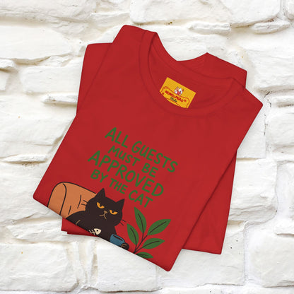 "All Guest Must Be Approved By The Cat - NO,MAYBE" Cat T-shirt |Nunu&Miao Studio