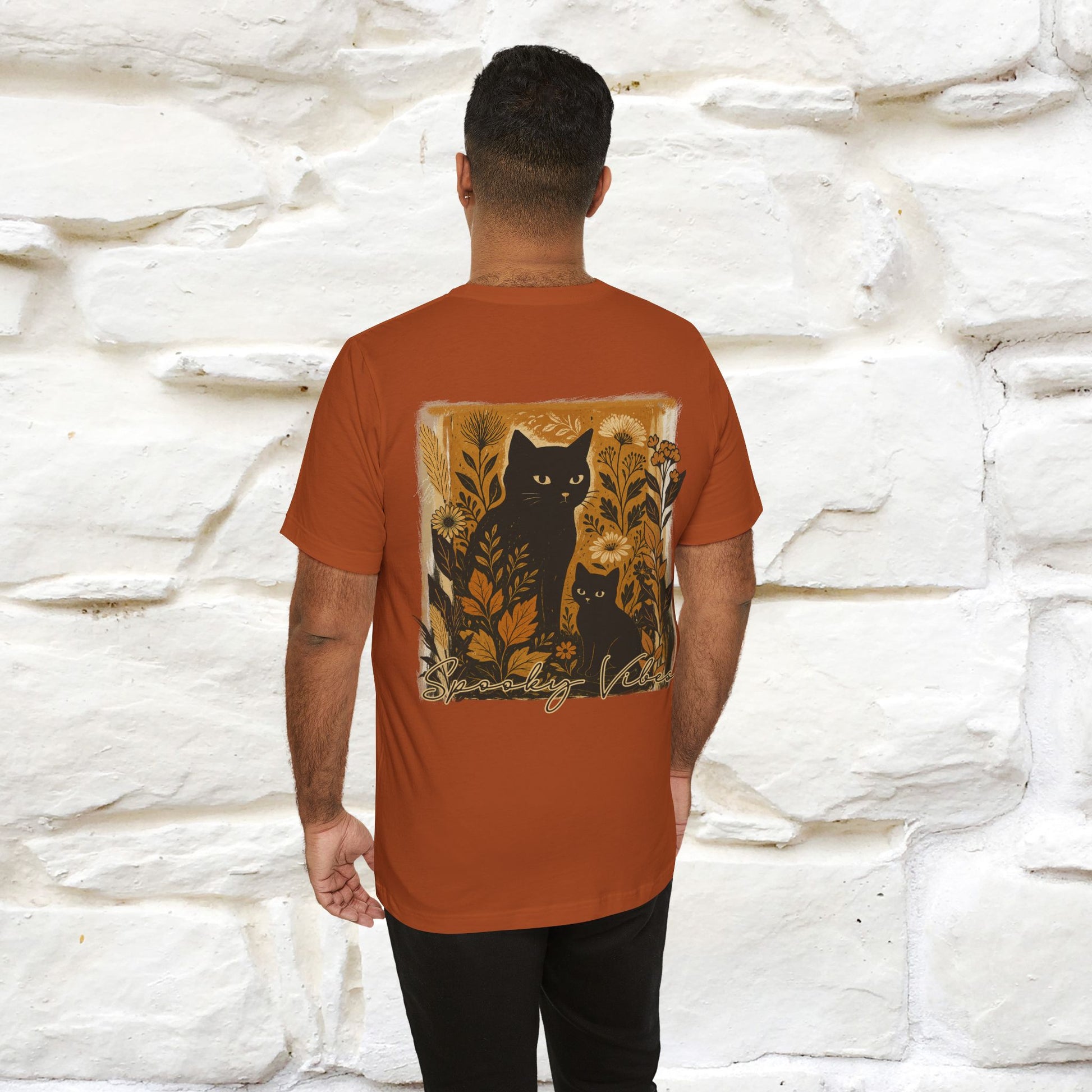 "Spooky Vibes" Cat T-shirt |Nunu&Miao Studio - Nunu&Miao Studio