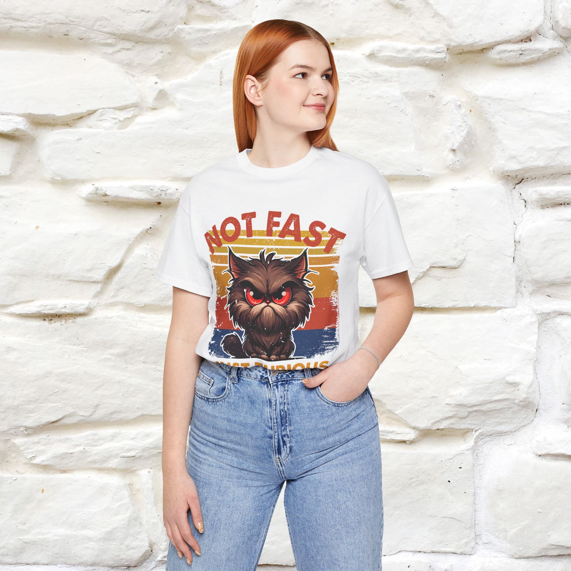 Not Fast, Just Furious |  Sarcastic Cat T-Shirt | Nunu&Miao Studio - Nunu&Miao Studio