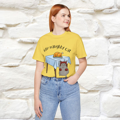 "Feliz Naughty Cat" |Funny Cat T-Shirt | Nunu&Miao Studio