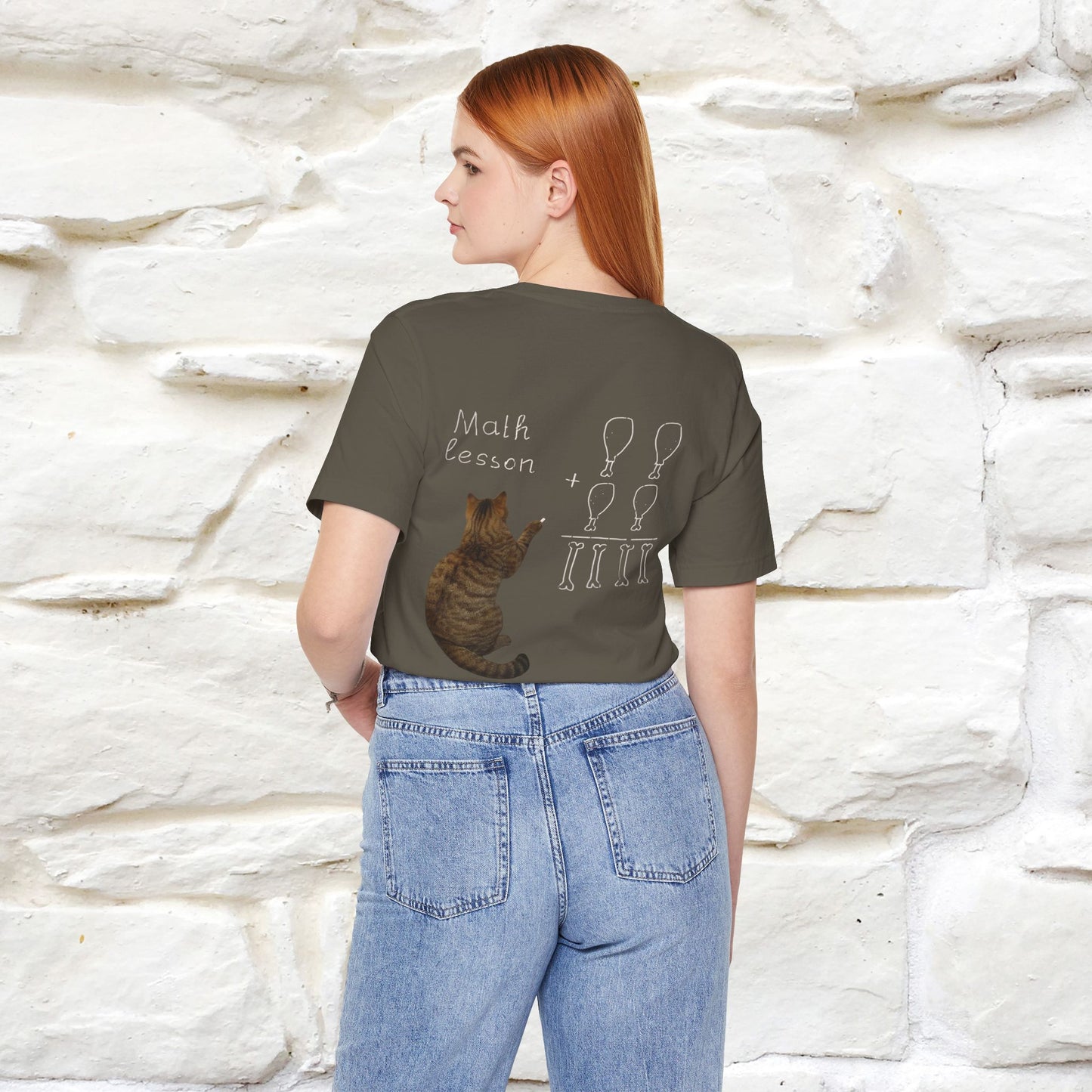 “Math teachers have too many functions.”|  Cat T-Shirt | Front & Back Design | Nunu&Miao Studio