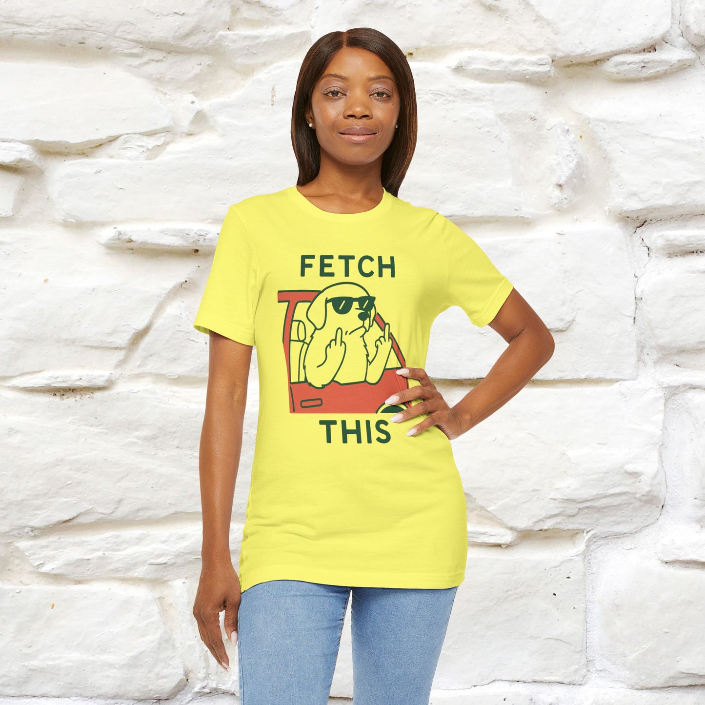 "Fetch This" Funny Dog T-shirt |Nunu&Miao Studio - Nunu&Miao Studio
