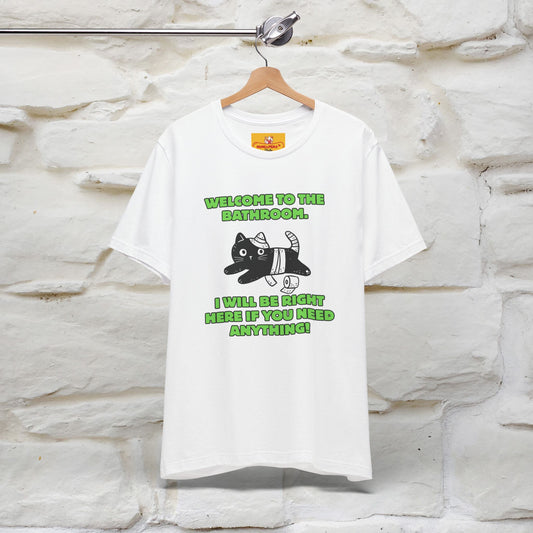 "Welcome To The Bathroom..."Funny  Cat T-shirt |Nunu&Miao Studio - Nunu&Miao Studio