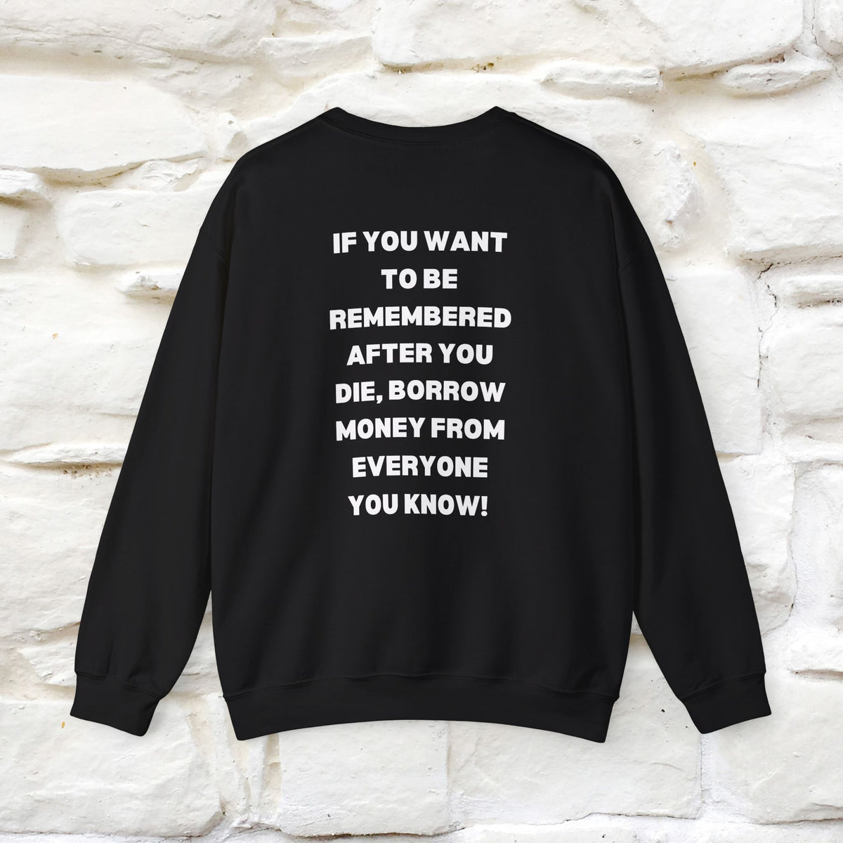 ''If You Want To Be Remembered...'' | Cute Cat Sweatshirt | Nunu&Miao Studio