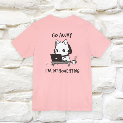 ''Go Away, I’m Introverting'' Cat T-Shirt | Nunu & Miao Studio - Nunu&Miao Studio