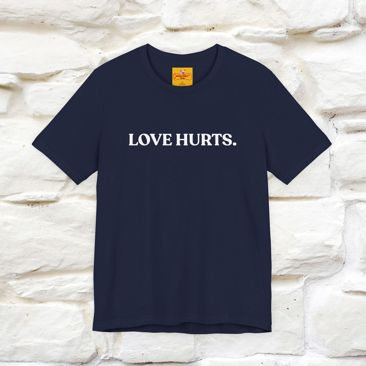 “Love Hurts"  Funny Cat T-Shirt | Front & Back Design | Nunu&Miao Studio