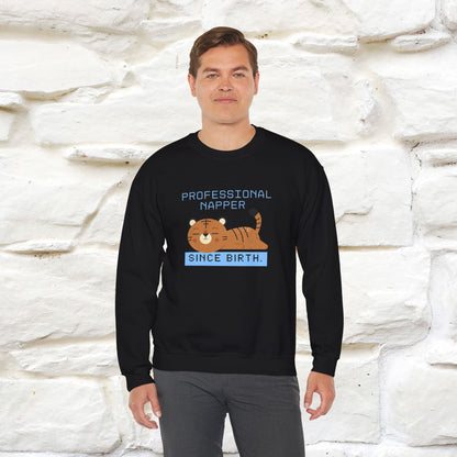 ''Professional Napper Since Birth'' |Cat Sweatshirt | Nunu&Miao Studio