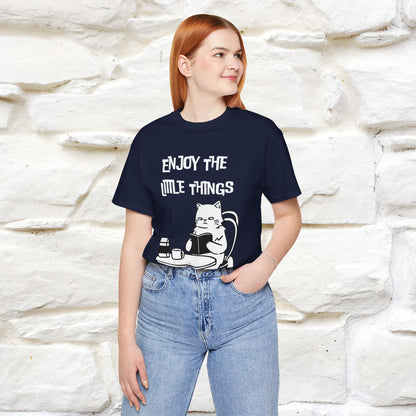 "Enjoy The Little Things." Cat T-Shirt | Nunu&Miao Studio
