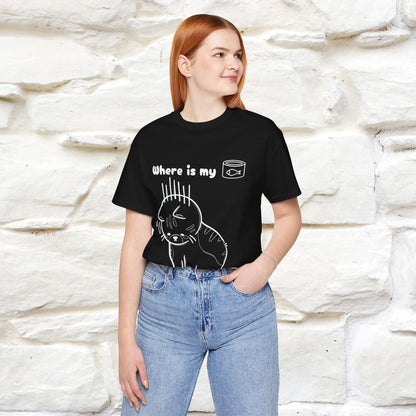 "Where Is My Tuna?" Cat T-Shirt | Nunu&Miao Studio - Nunu&Miao Studio