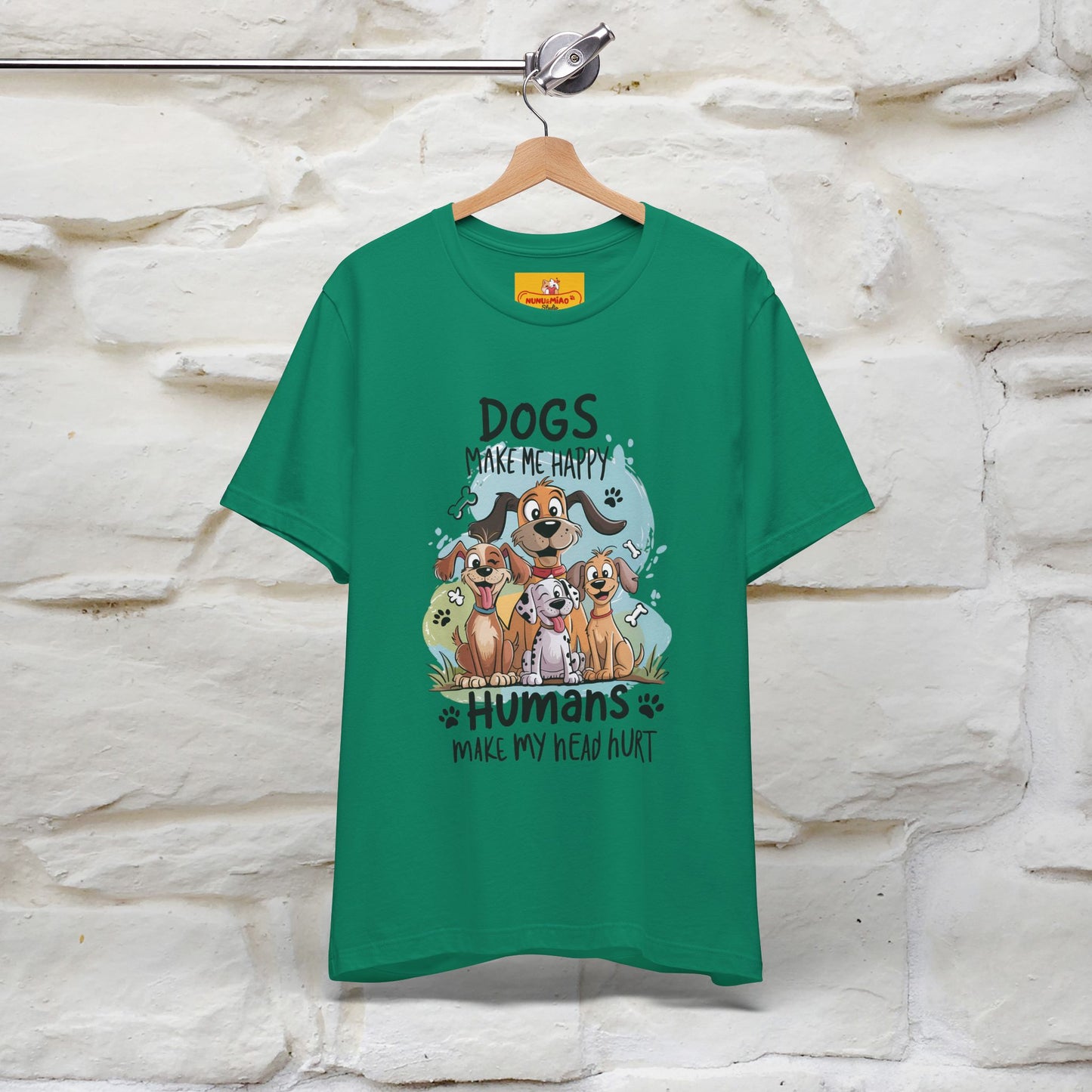 " Dogs Make Me Happy ..."  T-shirt |Nunu&Miao Studio - Nunu&Miao Studio