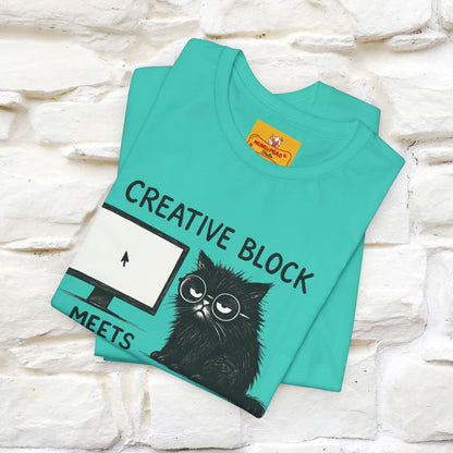 "Creative Block Meets Deadline..." |Cat T-Shirt | Nunu&Miao Studio - Nunu&Miao Studio