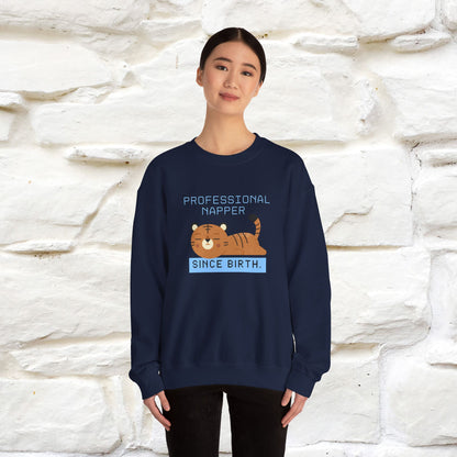 ''Professional Napper Since Birth'' |Cat Sweatshirt | Nunu&Miao Studio
