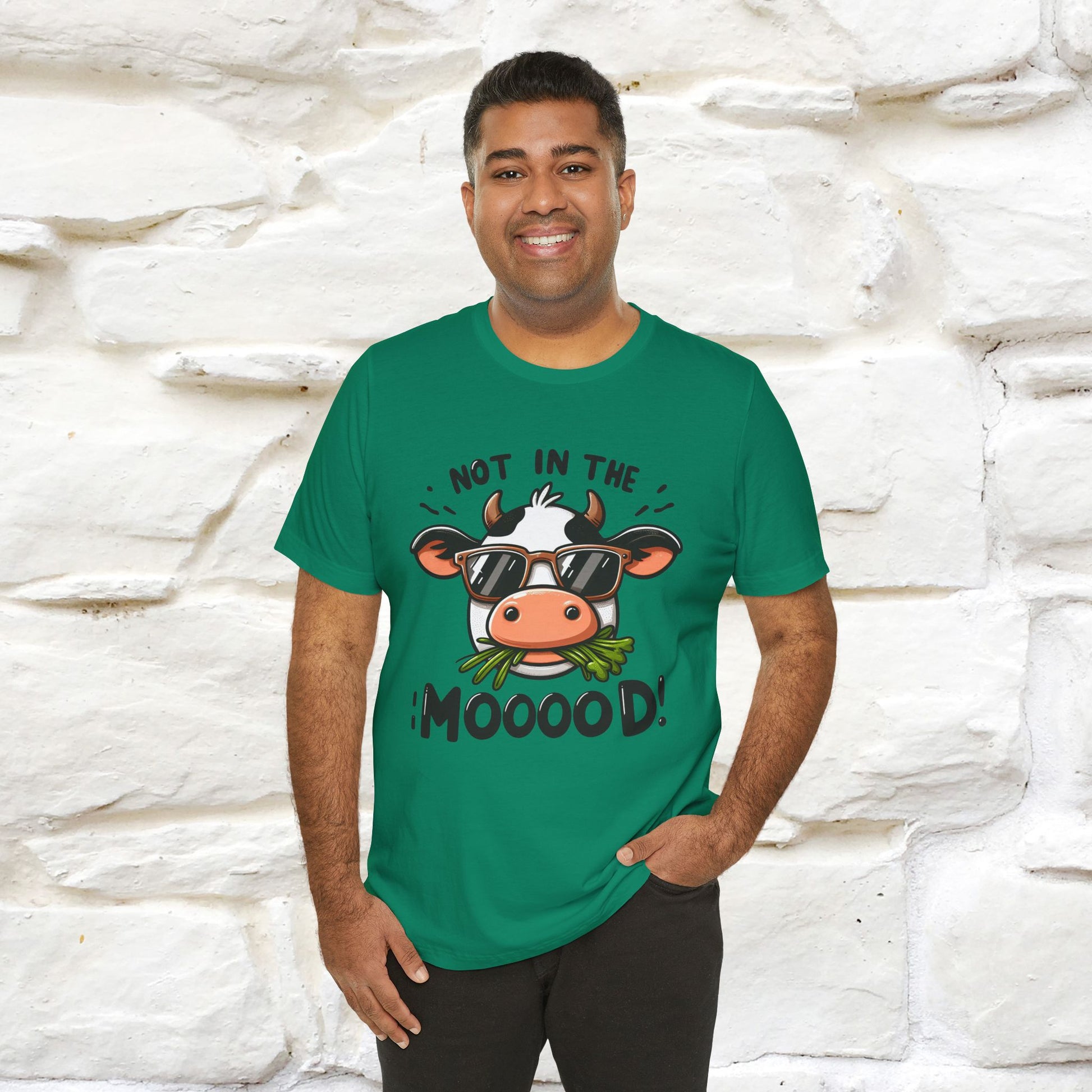 Not In The Moood – Funny Cow Pun T-Shirt | Nunu & Miao Studio - Nunu&Miao Studio