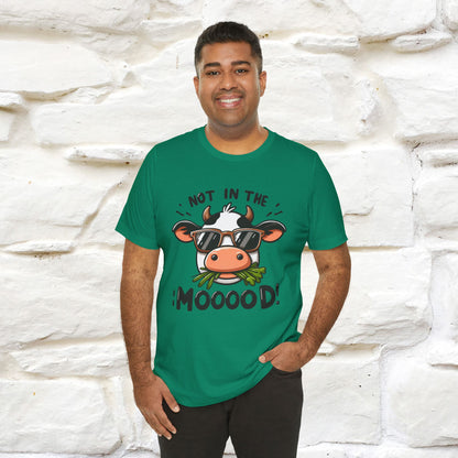 Not In The Moood – Funny Cow Pun T-Shirt | Nunu & Miao Studio - Nunu&Miao Studio