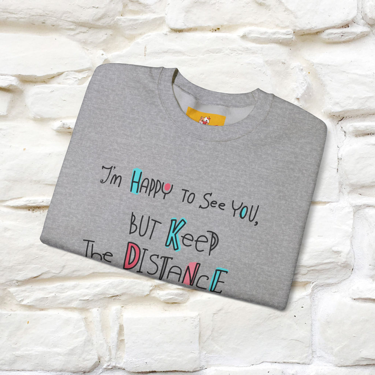 ''I'Am Happy To See You...'' |Cat Sweatshirt | Nunu&Miao Studio