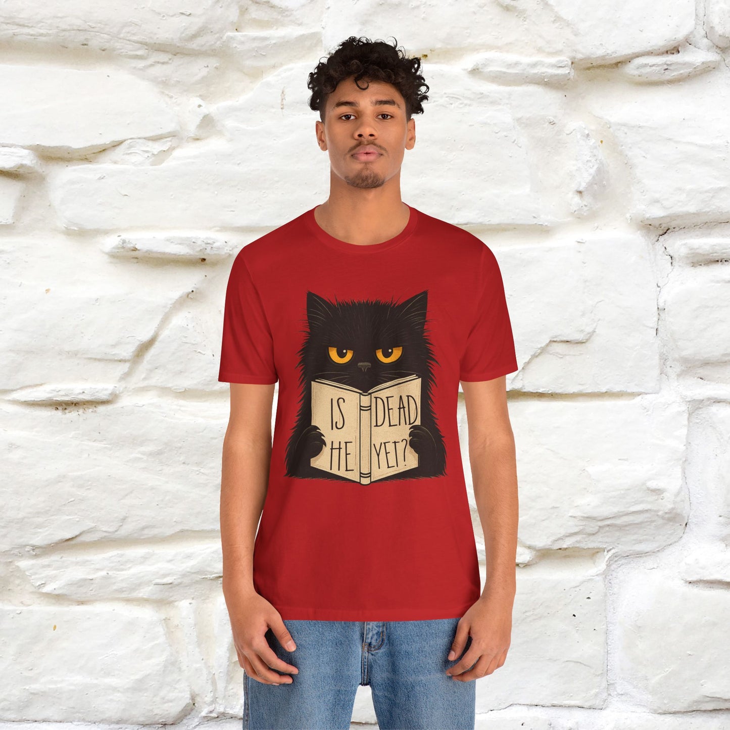 "Is He Dead Yet" |Cat T-Shirt | Nunu&Miao Studio - Nunu&Miao Studio