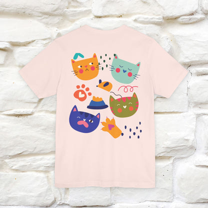 ''The Power Of Meow'' Cat T-Shirt Front and Back Design | Nunu&Miao Studio - Nunu&Miao Studio