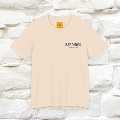 "Sardines In Olive Oil" Cute T-shirt | Front & Back Design|Nunu&Miao Studio - Nunu&Miao Studio