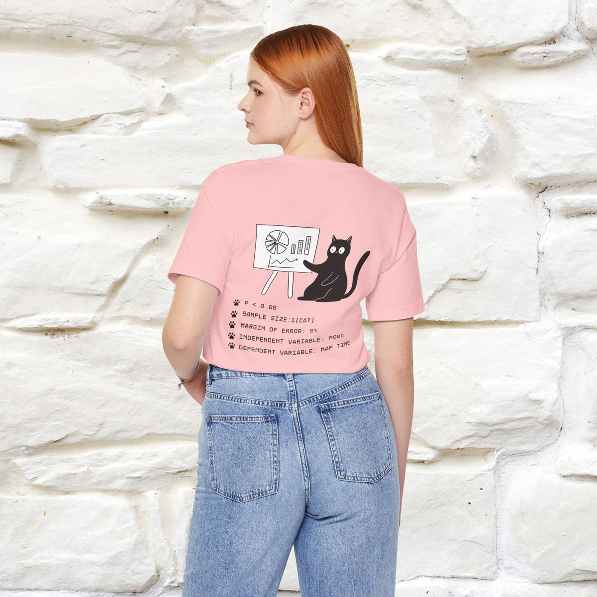 “Trust me, I’m statistically significant.”|  Cat T-Shirt | Front & Back Design | Nunu&Miao Studio